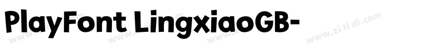 PlayFont LingxiaoGB字体转换